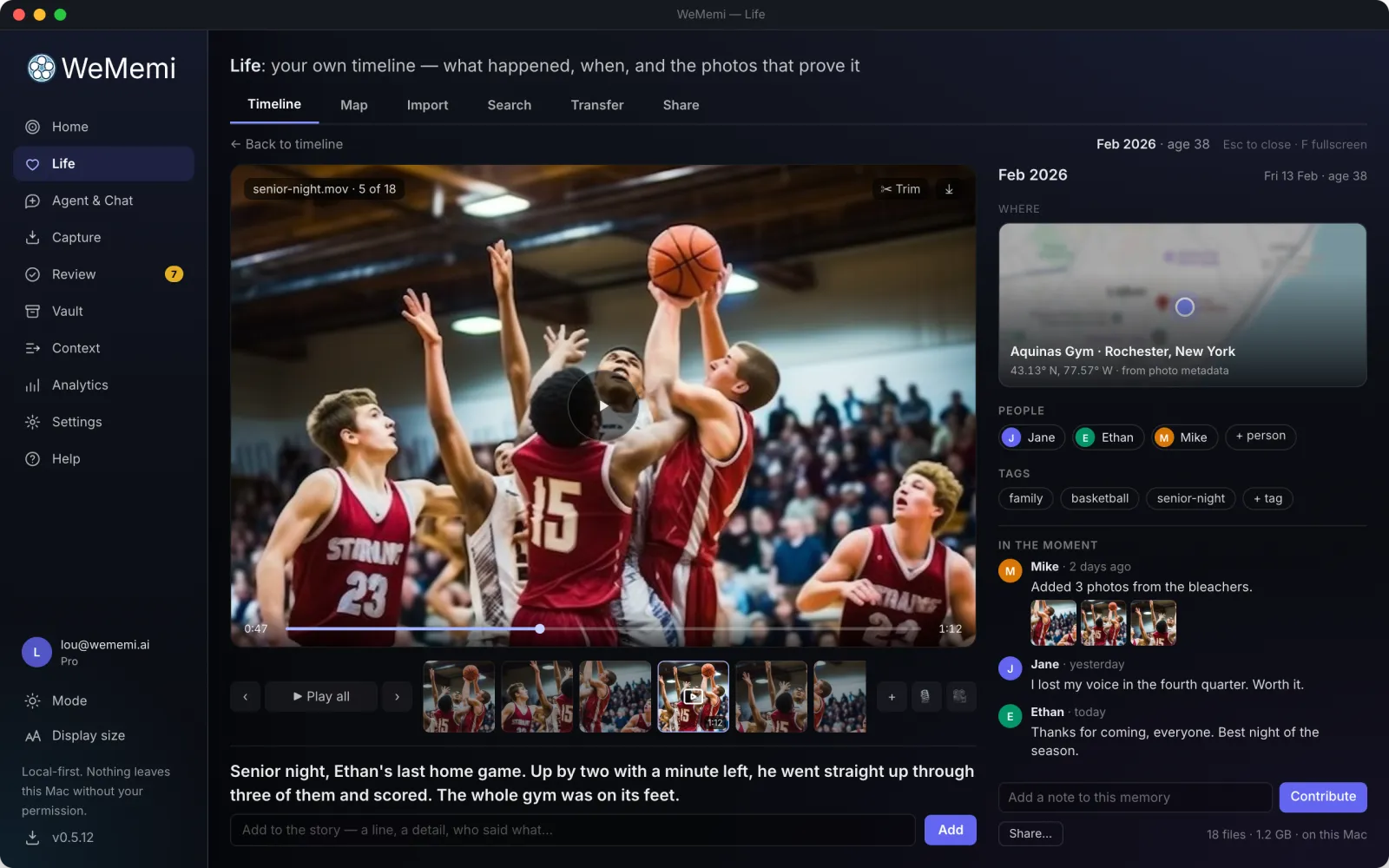 A moment in OpenMindex: the championship game video, a map of the gym, the people who were there and what they added.